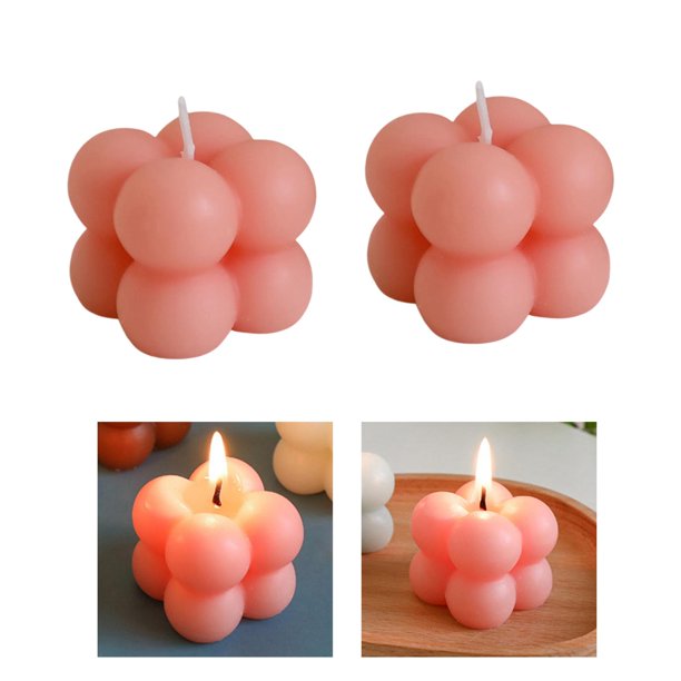 1 Vela Aromaterapia Decoración Hogar, Vela Burbuja Cubo , Velas