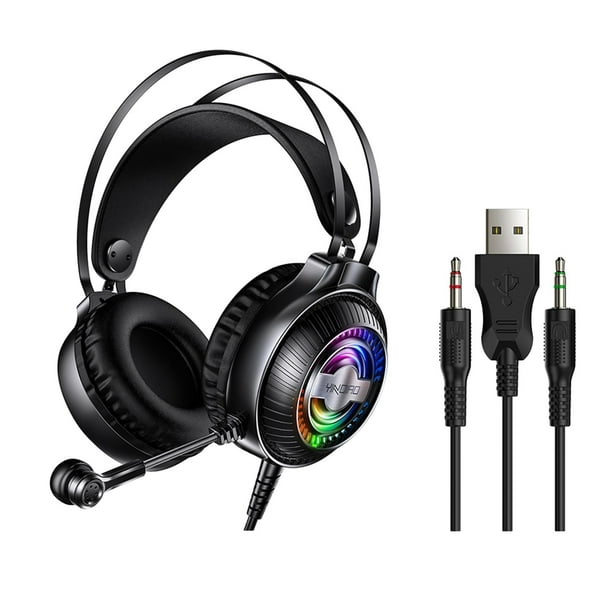 Q4 con micrófono sobre la oreja para Gaming Gamer orejeras Negro perfke para juegos con | Walmart en línea