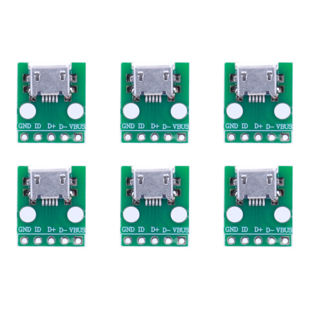 Adaptateur MICRO Mini Type A USB D Vers DIP, Connecteur Femelle 5 Broches, Convertisseur Pcb De Type B, 2.54mm, 1 Pièce