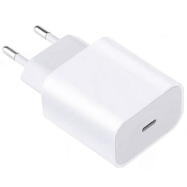 Cargador para iPhone - Alimentación - 20W USB-C - Cargador rápido Blanco 1  adaptador de corriente Sincero Electrónica