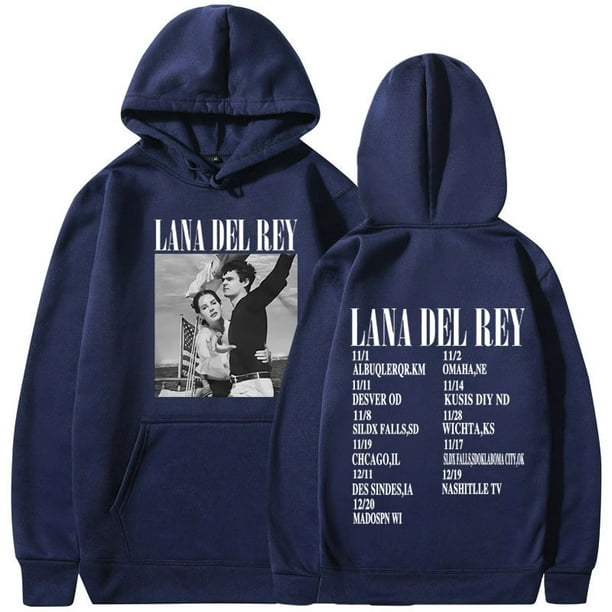 Sudadera con capucha para hombre y mujer, ropa de calle Unisex con  estampado de póster de la cantante Lana Del Rey Lust for Life Tour, Álbum  de Música xuanjing unisex