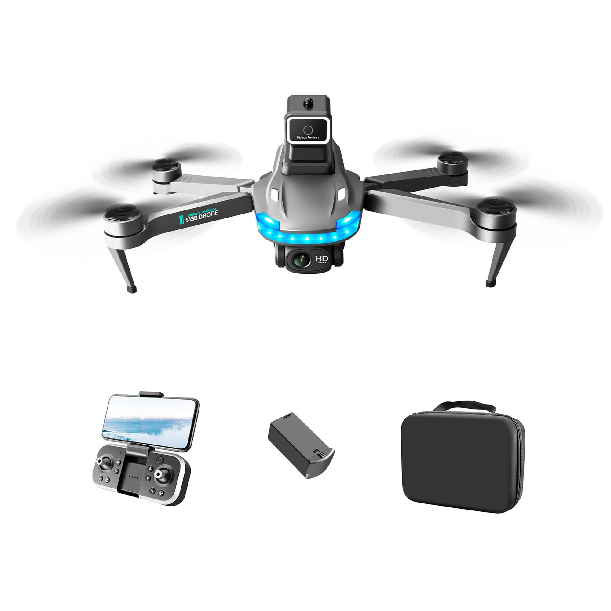 AXIDUN-Mini Drones con Cámara 4K，Evitación de Obstáculos en 360°，Los Drones  Sin Escobillas