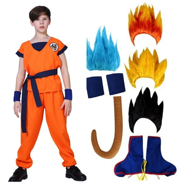  Miccostumes - Peluca para disfraz de hombre de Goku Dragon  Ball, talla única , Azul : Ropa, Zapatos y Joyería
