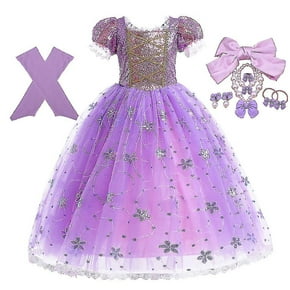 Vestido de princesa Rapunzel para niñas, vestidos morados elegantes, disfraz de carnaval elegante, vestidos de noche para graduación de chico, vestidos de Halloween para juegos de rol