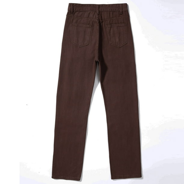 Pantalones vaqueros ajustados de cintura alta con bolsillo para mujer  Fridja hfkajh103410