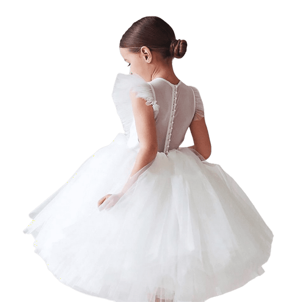 Vestidos blanca niñas de flores para bodas Fiesta de cumpleaños elegante niños Gao Jinjia LED | Walmart en línea