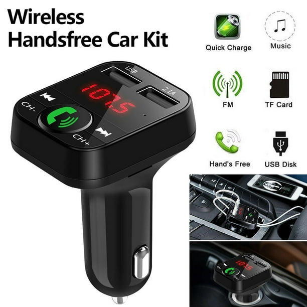 Kit manos libres Bluetooth para coche con función de transmisor