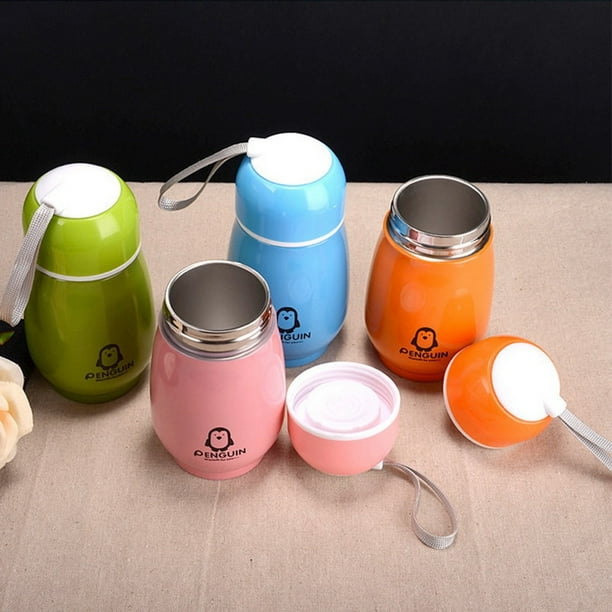 Mini lindos frascos de vacío de café termo de acero inoxidable botella de  agua potable de viaje tazas y tazas 180ml para regalo de Navidad  zhangyuxiang LED