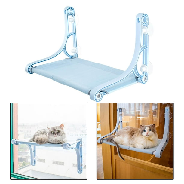  Asiento de hamaca para ventana de gato, percha para gato,  ventana de cama para gato, hamaca para ventana de gato, estantes de  seguridad para gatos que ahorran espacio, asiento para gatos