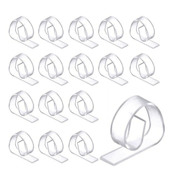 24 piezas clips de plástico para mantel clips de mantel transparentes clips de soporte para fiesta de picnic oso de fresa electrónica