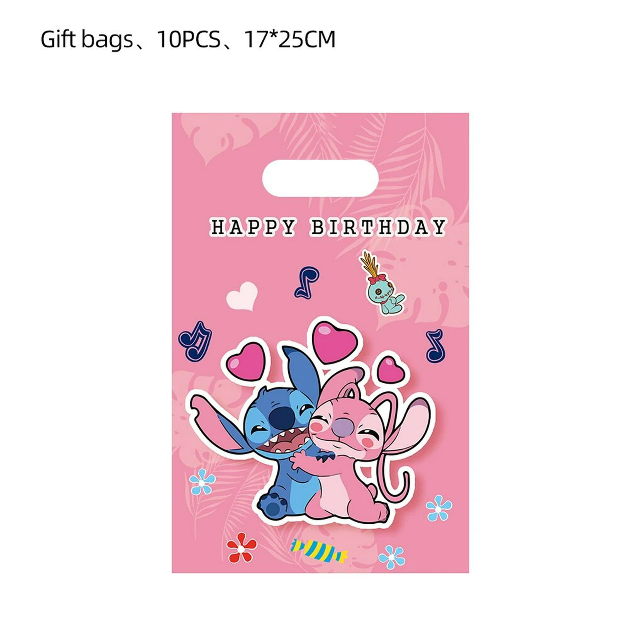 Disney-Decoraciones de Lilo & Stitch para fiesta de cumpleaños, plato de  papel de Ángel rosa para Ba Estilo Azteca