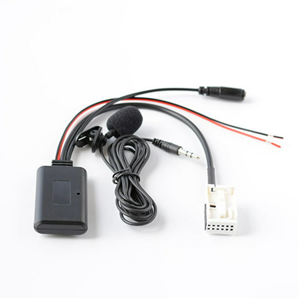 Adaptador de Cable auxiliar para coche, adaptador de Audio de 5-12V,  conector de Radio de coche V5.0 Baoblaze Adaptador de cable de coche