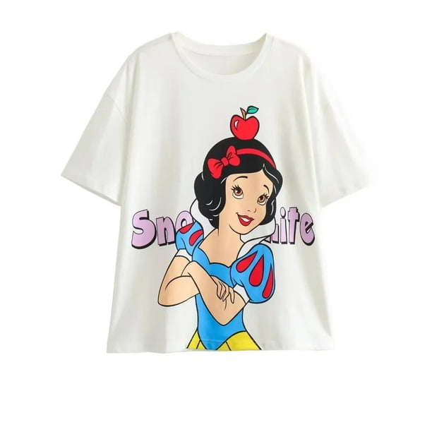 Camiseta de la familia de Disney para mujer, Camiseta de algodón con  estampado de dibujos animados d Estilo Azteca