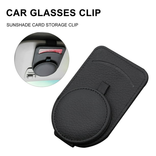 Soporte para gafas de coche, para gafas con visera de coche, colgador para  gafas, Clip para tarjeta Macarena Titular de la lente