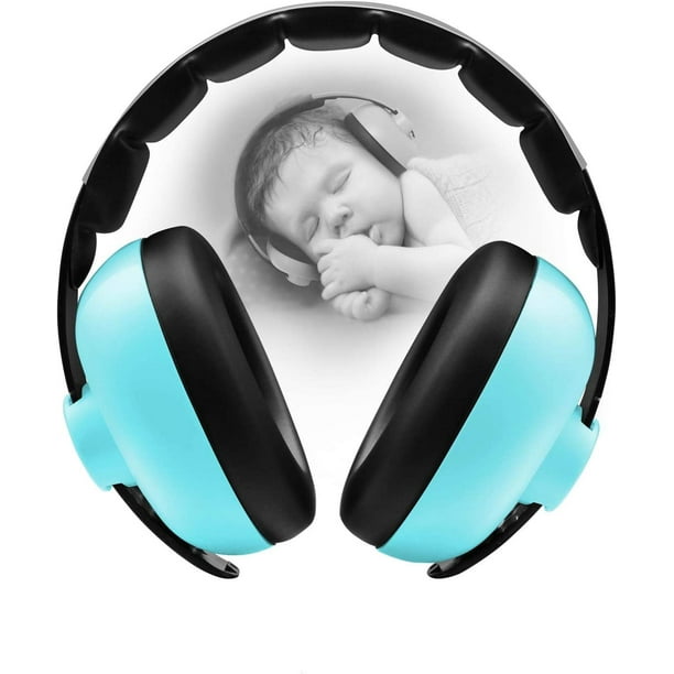 Orejeras azules y verdes Orejeras insonorizadas para bebés Protección para  bebés para niños Orejeras con reducción de ruido para dormir antiruido  Auriculares Aviones para dormir JM