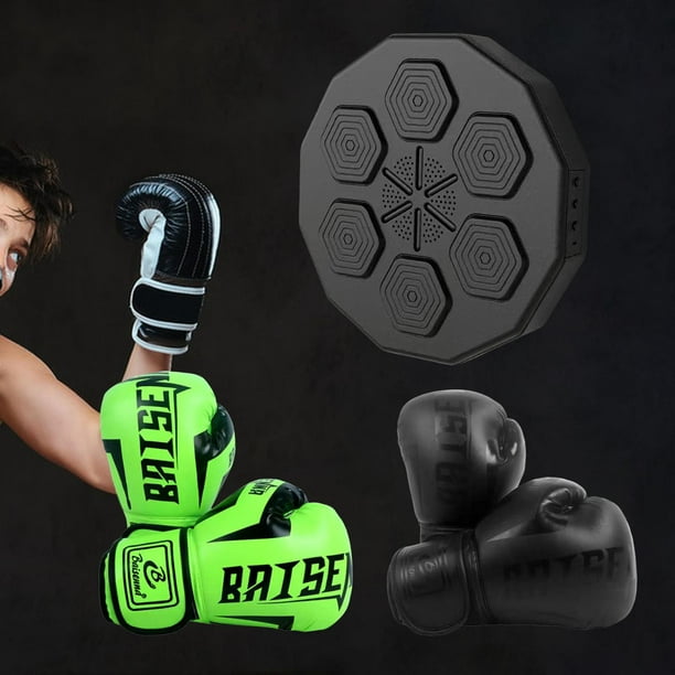 Máquina de boxeo musical, objetivo de pared, práctica de boxeo montada en  la pared con guantes de boxeo Verde negro Sunnimix Máquina de boxeo de  música