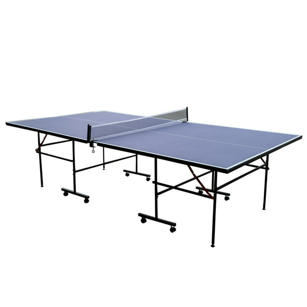 Mesa de ping pong plegable y portátil