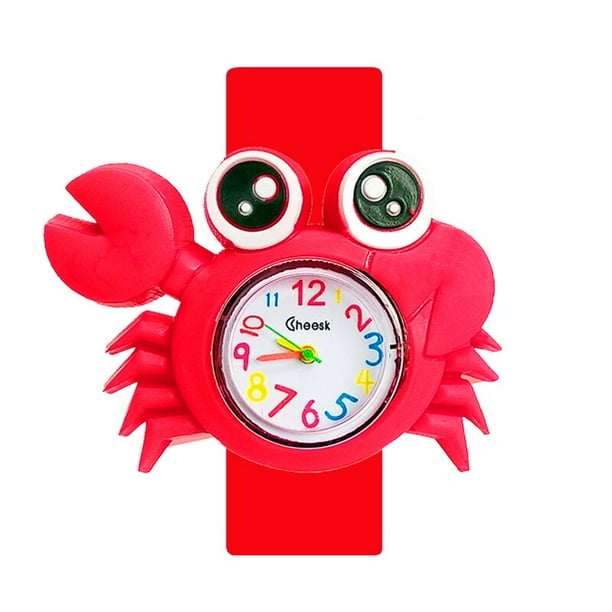 3d Dibujos animados impermeables Reloj para niños con reloj