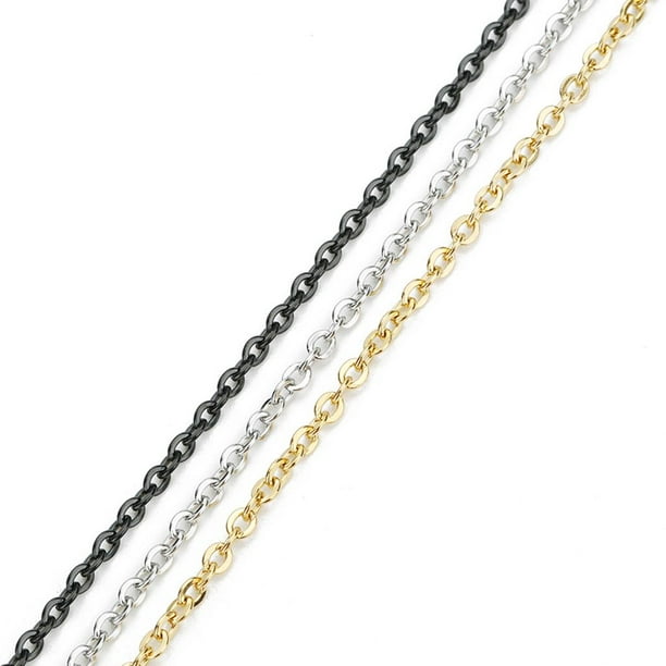 1 rollo de cadenas de de joyas Cadenas de Accesorios de 1mm Hugo Joyas de bricolaje que hacen cadenas | Bodega Aurrera en línea