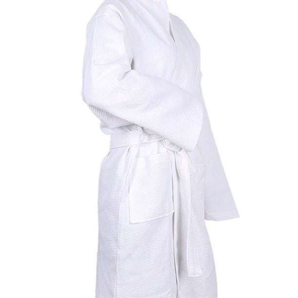  YATBzz Albornoz de baño largo para mujer, bata de baño de  esponja de algodón puro kimono para mujer, bata de baño suave y ligera para  spa (color: rosa, talla: XXL) 