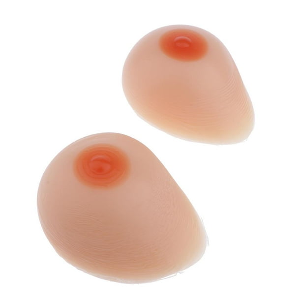 Pechos de silicona para travesti, cuello redondo, formas de seno, placas de  pecho de piel realista, prótesis de mama Copa BH, pechos artificiales para