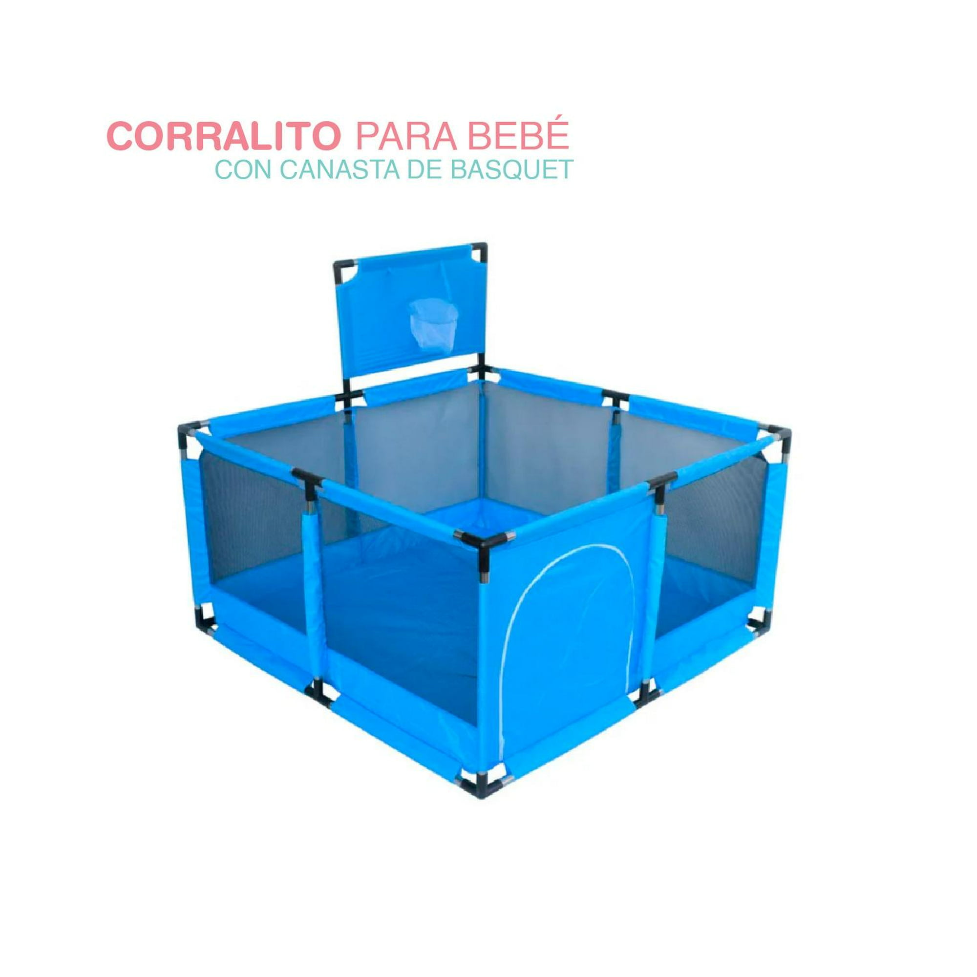 Corralito Para Bebe Plegable Corral Gimnasio De Juegos Gaon Gris Gaon  Corral