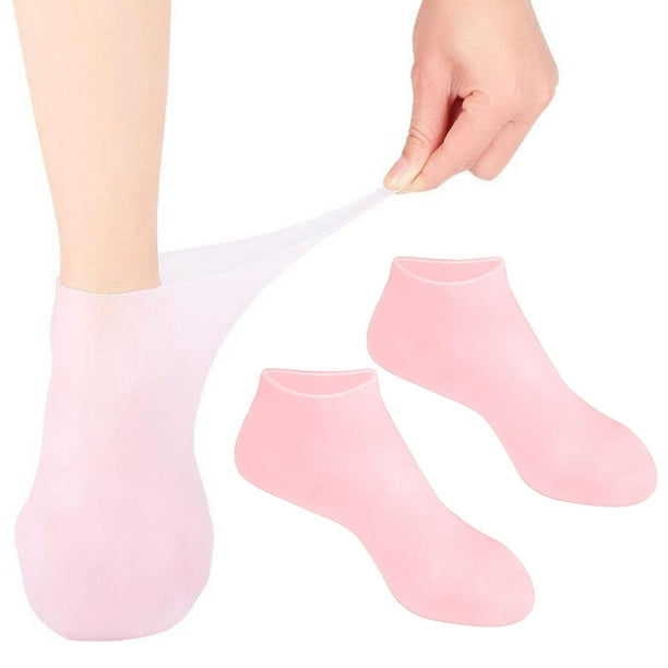 Calcetines de silicona seca Hidratante de pies Calcetines para los del pie Protección del Colcomx Calcetines de silicona | Walmart en línea