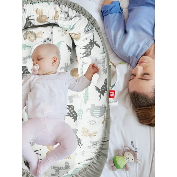  Biliboo Tumbona prémium para recién nacidos, bebés y niños  pequeños, tumbona nido para bebé, color azul : Bebés