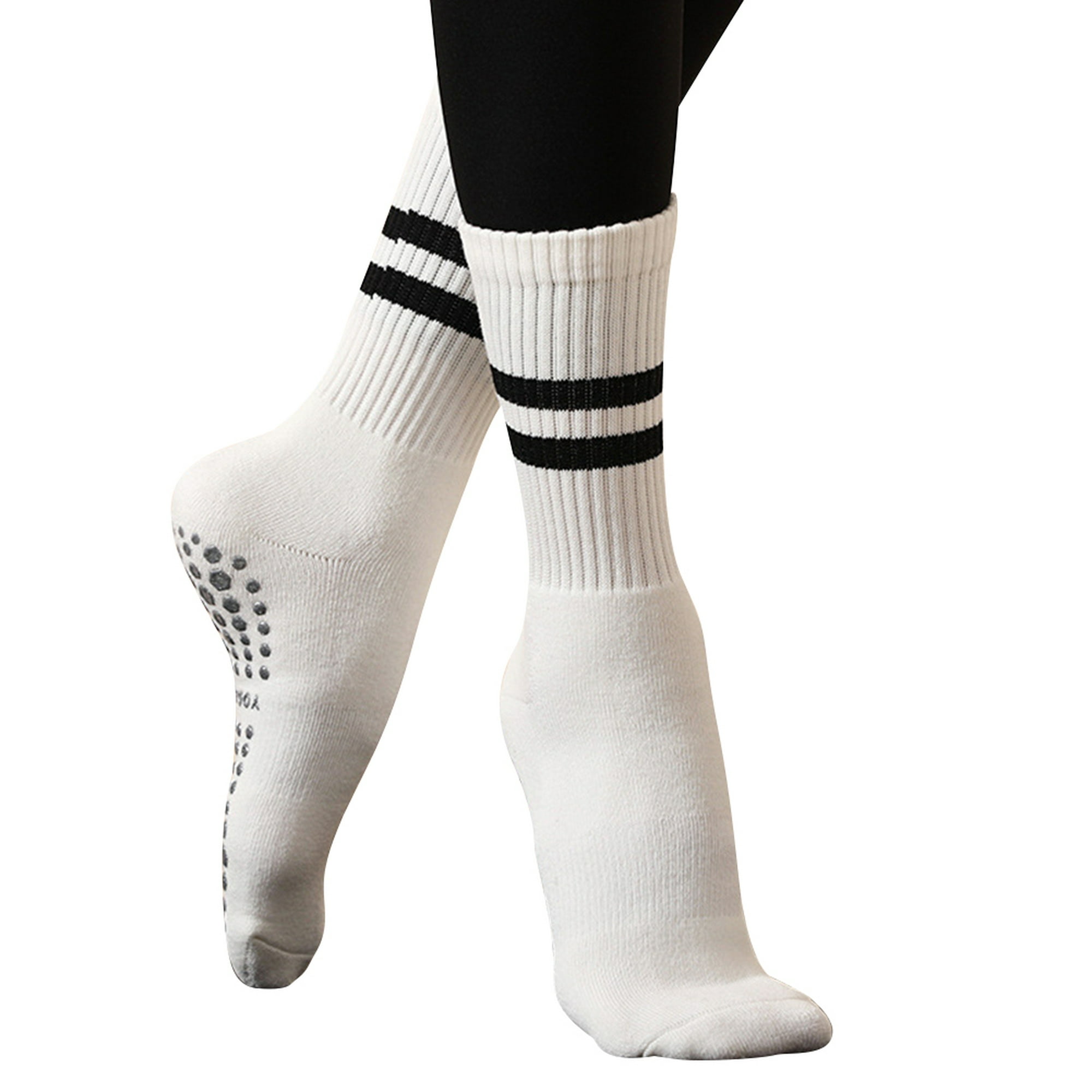 Ropa de Deporte Calcetines de yoga Pilates Calcetines de ballet para mujer  Antideslizante Algodón Deportes Calcetines de fitness