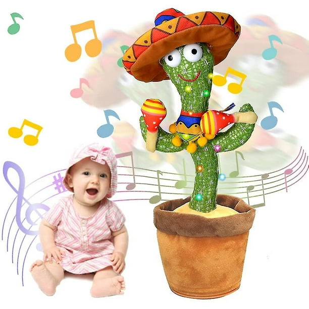 Cactus bailando, Juguete de peluche de cactus parlante, Juguete de peluche  de cactus, Animal de peluche, Juguetes para niños de cactus, Juguete de  peluche de cactus bailando, Anima