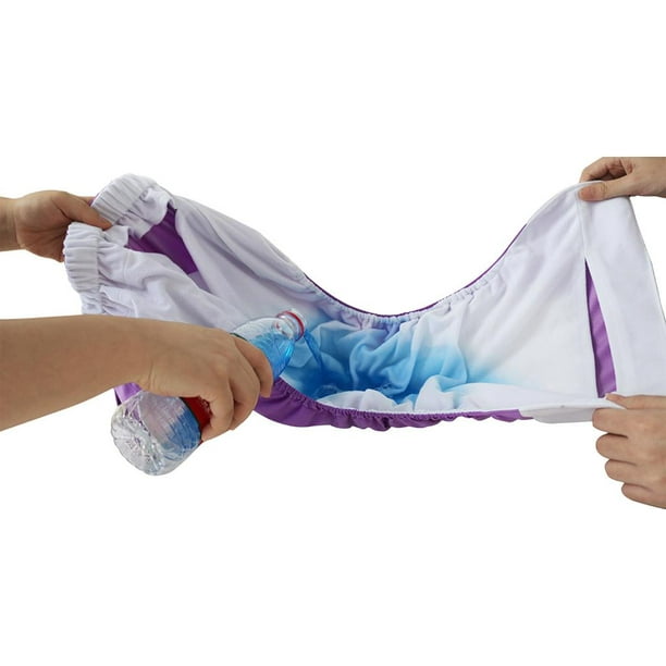  Pañales de tela para adultos, pañales reutilizables para  incontinencia ancianos, lavables, ajustables (201 morado claro) : Bebés