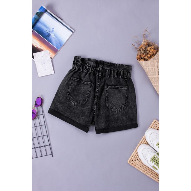 Shorts vaqueros botones - Mujer