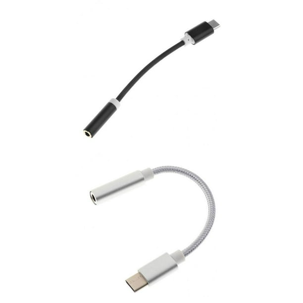 2x USB 3.1 Tipo C Hembra a USB 3.0 A Macho Adaptador Datos+Carga (Plata)  Likrtyny