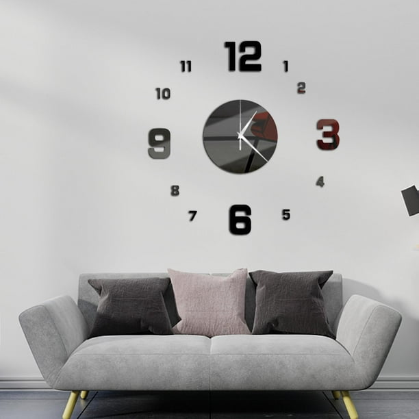  Reloj de pared de vinilo Ammán Art Decor Home Reloj de pared  negro regalo original diseño único : Hogar y Cocina