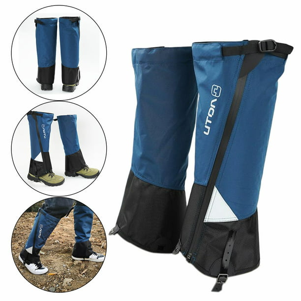 Polainas impermeables para piernas, polainas transpirables resistentes al  agua, protectores ajustables para botas de nieve para acampar al aire libre  - AliExpress