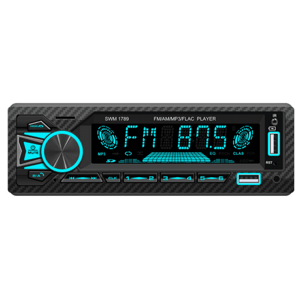 Mekuula - Radio para coche con USB y Bluetooth (4 x 60 W, 1 DIN, MP3,  soporta FM/USB/SD/AUX/Bluetooth/mando a distancia) : : Electrónica