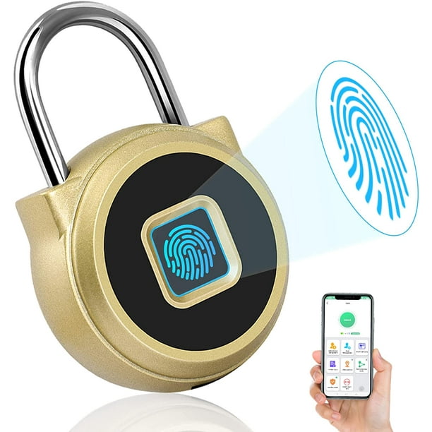 Cerradura inteligente, candado biométrico Bluetooth con huella