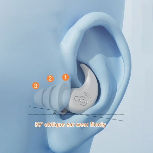 Protector de silicona para los oídos, tapones antiruido para