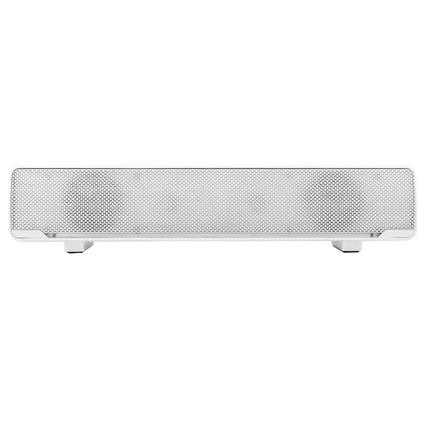 Barra de sonido para PC, altavoz estéreo portátil con cable USB, entrada de  3,5 mm, reproductor de música, graves sin pérdidas, caja de sonido  envolvente para computadora de escritorio, TV(Blanco) : 