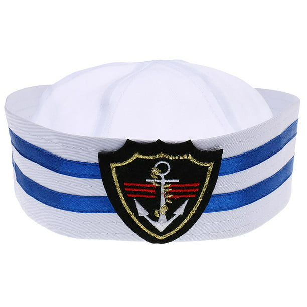 Sombrero de de ancla para niño y niña, sombrero de yate , disfraz de Cosplay Sombrero de marinero azul marino | Walmart