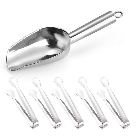 teissuly ice scoop for freezer stainless steel ice scoop heavy duty small metal candy cream kitchen scoop for home wedding bucket food sugar coffee beans bar teissuly wer202312023369