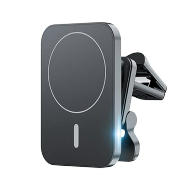 Soporte magnético inalámbrico para cargador de coche compatible con Magsafe  iPhone 15/iPhone 14/iPhone 13, accesorios magnéticos de ventilación de