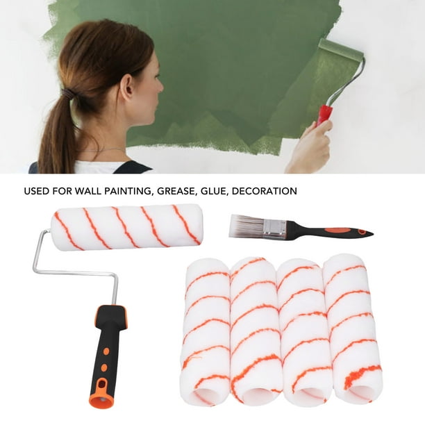 Kit de rodillo de pintura pequeño juego de rodillos de pintura suave inodoro  que ahorra mano de obra con cepillo para el hogar interior ANGGREK Otros