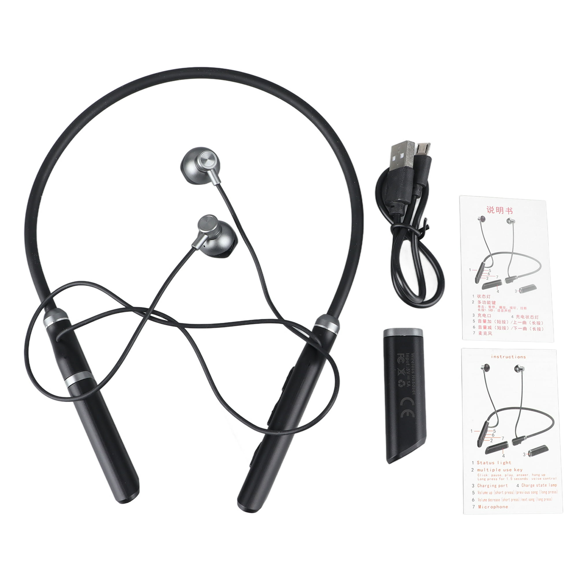 Auriculares Deportivos Con Cable, Plug And Play Over Ear Auriculares Con  Cable Impermeables Cómodos ANGGREK