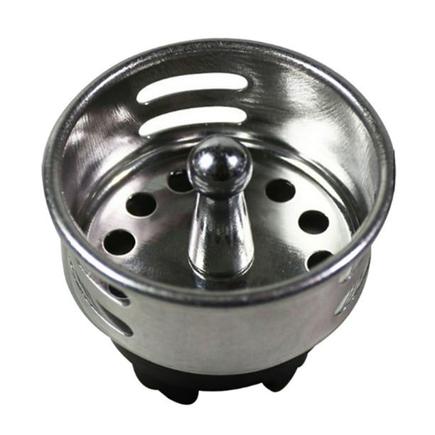 Kit de tapones para fregadero de cocina, juego de colador de drenaje de  fregadero de acero inoxidable, borde ancho grande de 4.5 pulgadas de  diámetro
