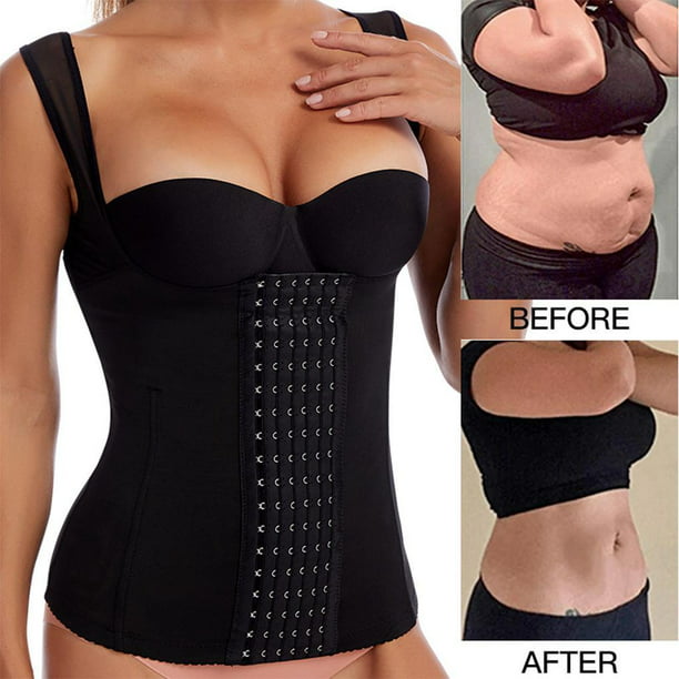 Faja moldeadora de cintura alta con control de abdomen para mujer Nebility  - Tamaño mediano - Color negro-medio muslo : Precio Guatemala