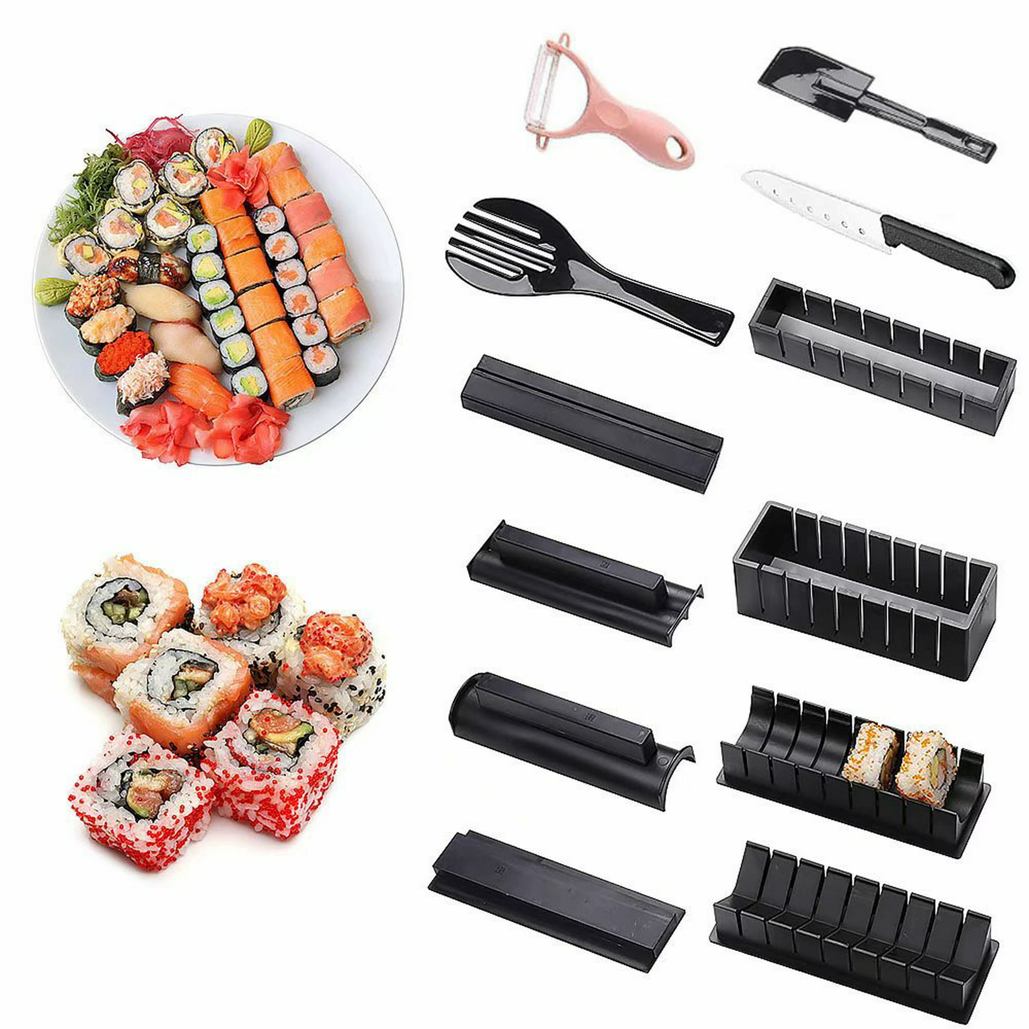 Kit de cocina de sushi Máquina para hacer sushi 10 piezas Kit de