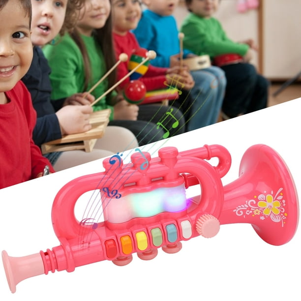 Trompeta Para Ninos Instrumento Musical De Viento Juguete Educativo Ninos  Pl