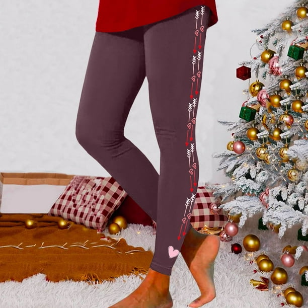 Gibobby Pantimedias Termicas Mujer Invierno Leggings con estampado navideño  para mujer, pantalones d Gibobby