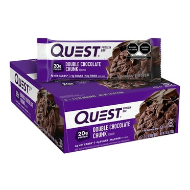 Quest Barra de proteína sabor Doble Chocolate Caja con 12 pzas Quest Nutrition Fitness Town PBDCC12